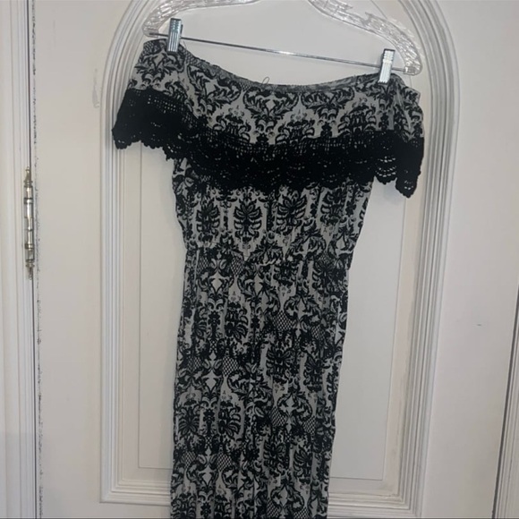 LF boho print off shoulder jumpsuit - Picture 5 of 7